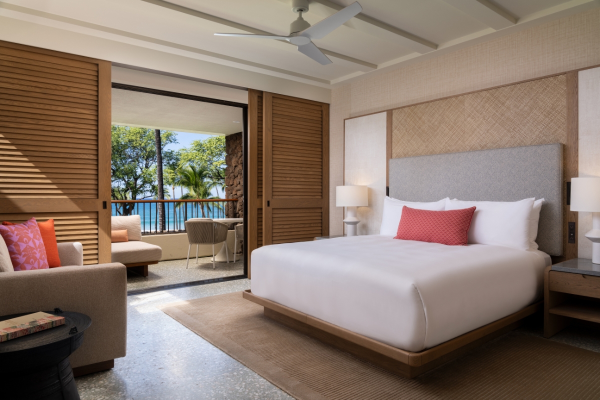 Beachfront primary suite bedroom
