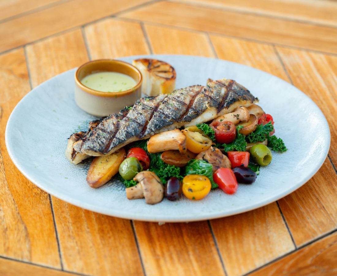 A seafood plate