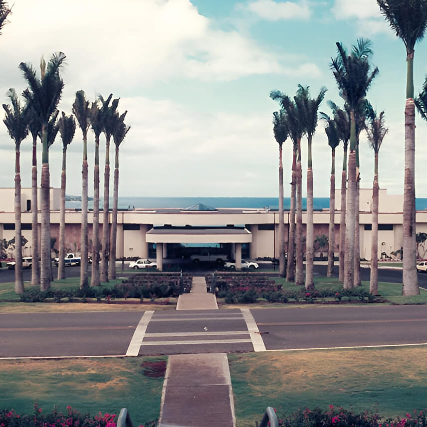 View of the port cochere