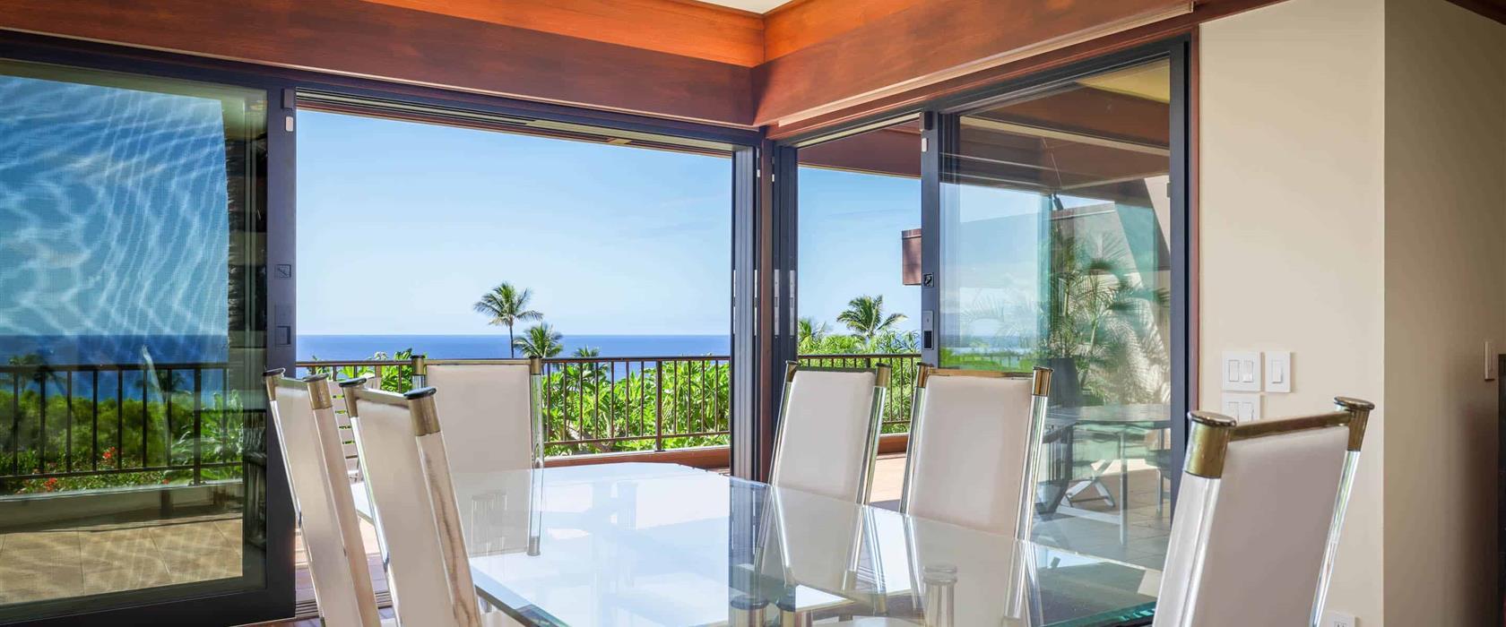 Dining room with ocean view
