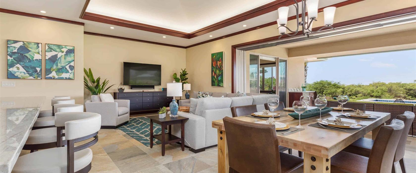 WaiUlaUla Villa 328 Living Area