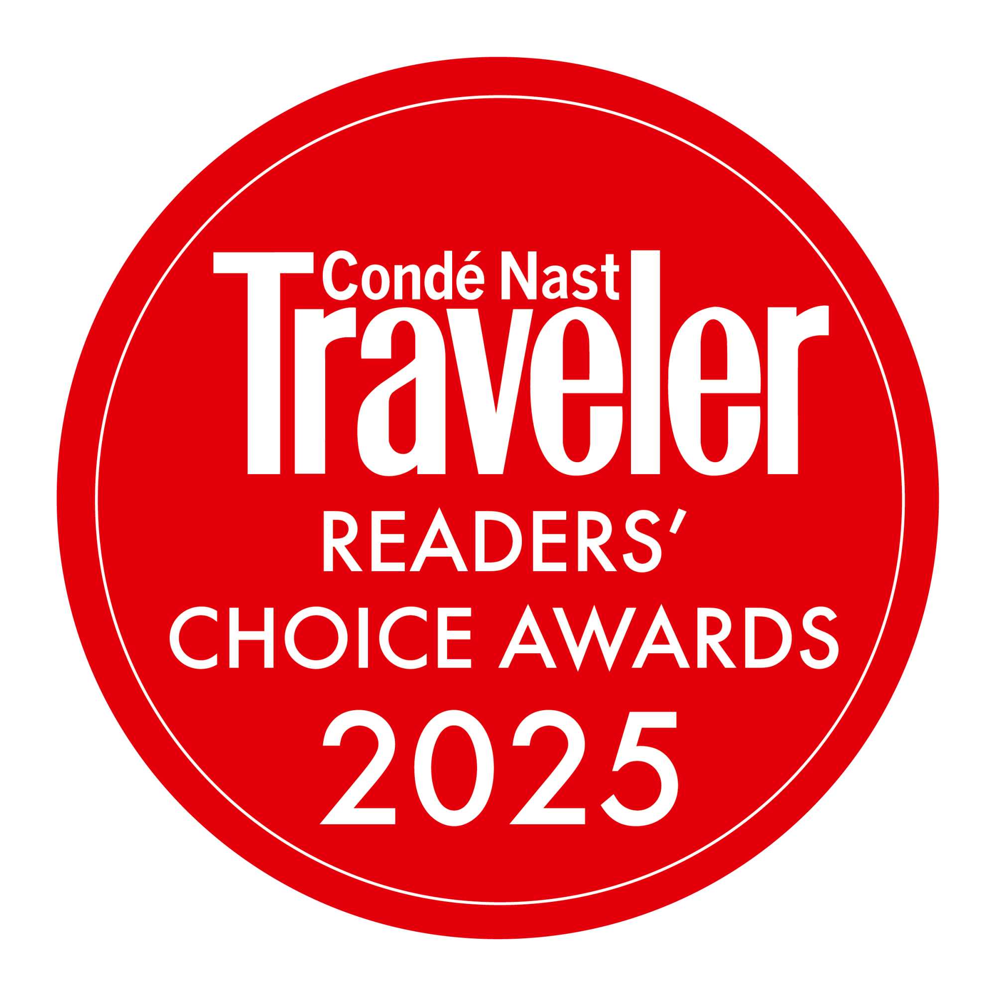 2025 Conde Nast Traveler Readers' Choice Award